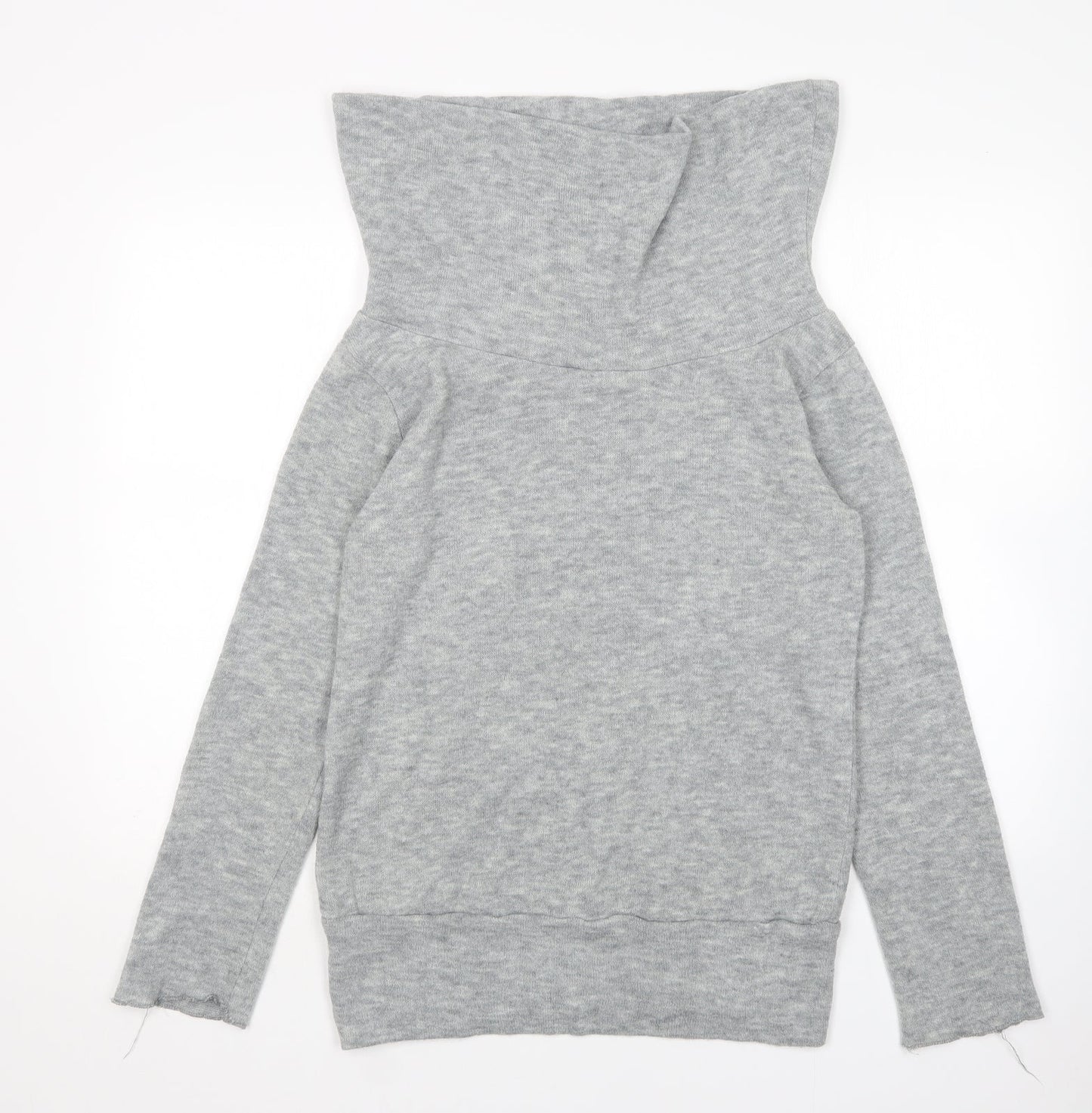 Preownr Womens Grey Roll Neck   Pullover Jumper Size XL