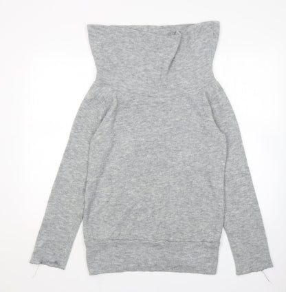 Preownr Womens Grey Roll Neck   Pullover Jumper Size XL