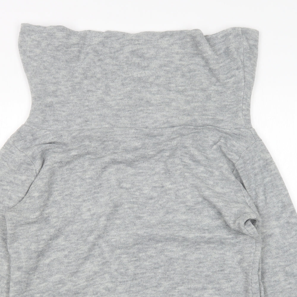Preownr Womens Grey Roll Neck   Pullover Jumper Size XL