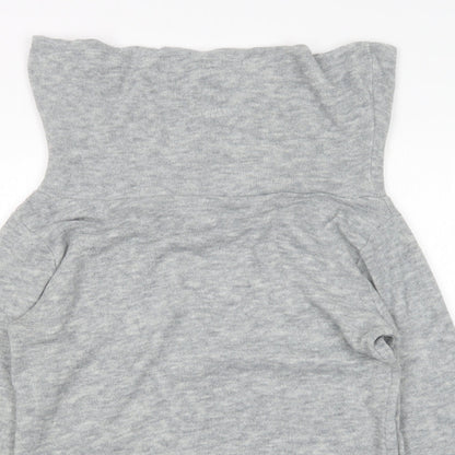 Preownr Womens Grey Roll Neck   Pullover Jumper Size XL