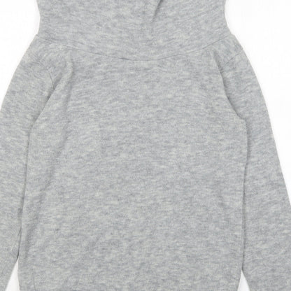 Preownr Womens Grey Roll Neck   Pullover Jumper Size XL