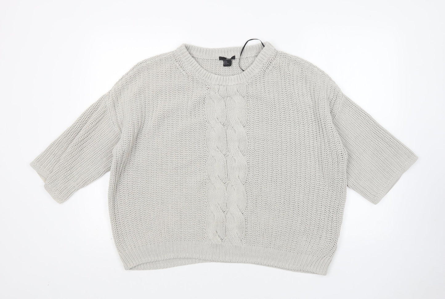 Womens UK Size M H&M Grey Pullover Jumper