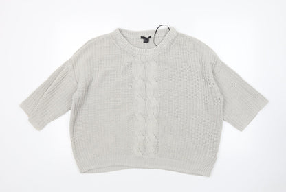Womens UK Size M H&M Grey Pullover Jumper