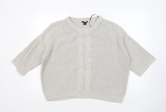 Womens UK Size M H&M Grey Pullover Jumper