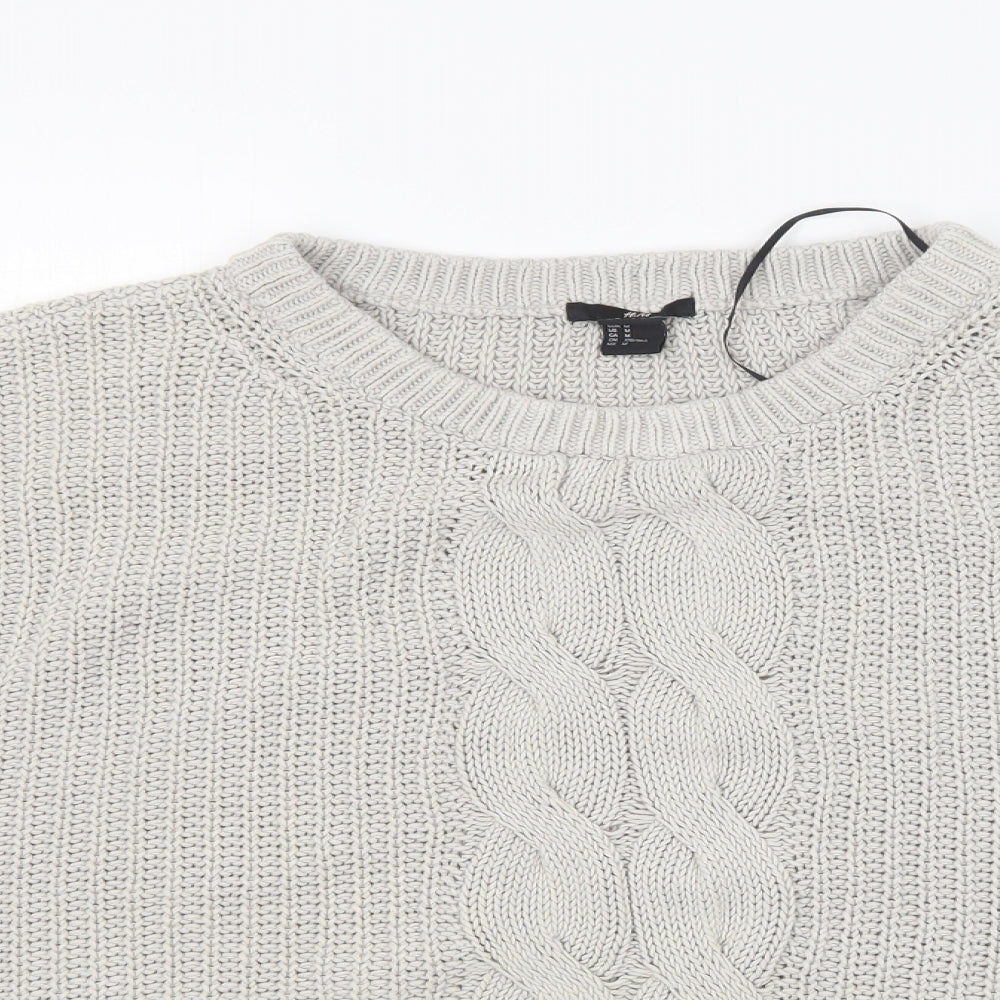 Womens UK Size M H&M Grey Pullover Jumper