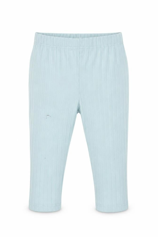 Front view of Primark girls’ green polyester sweatpants, size 6-9, months