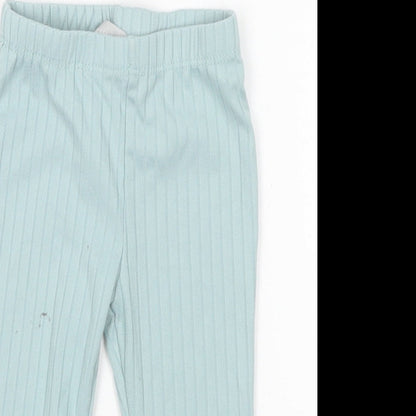 Primark Girls Green  Polyester Sweatpants Trousers Size 6-9 Months