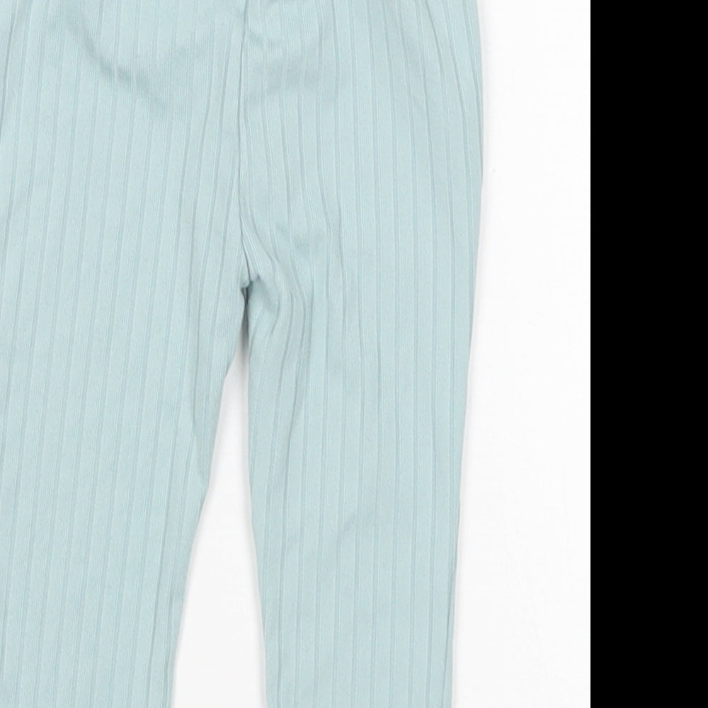 Primark Girls Green  Polyester Sweatpants Trousers Size 6-9 Months