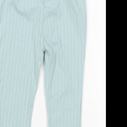 Primark Girls Green  Polyester Sweatpants Trousers Size 6-9 Months