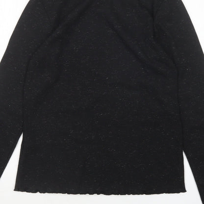 Primark Womens Black  Polyester Basic T-Shirt Size S Round Neck