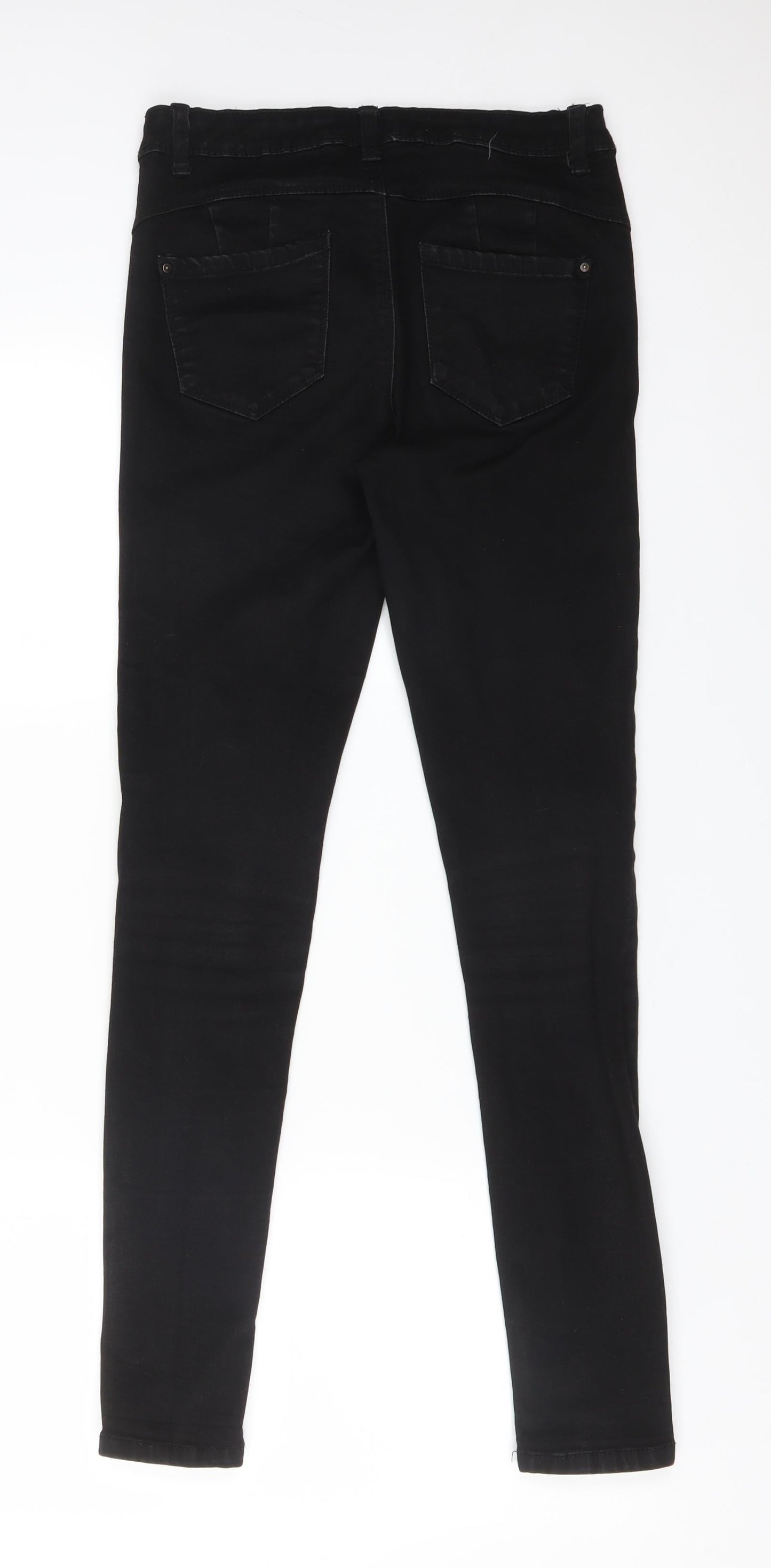 DENIM CO Womens Black  Cotton Skinny Jeans Size 10 L29 in Regular