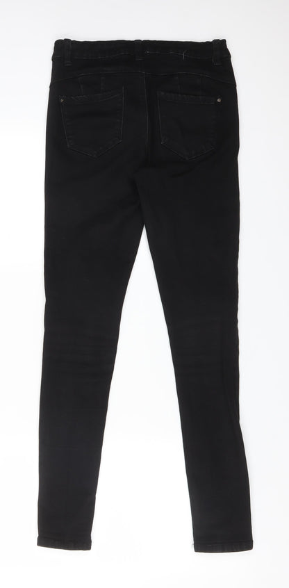DENIM CO Womens Black  Cotton Skinny Jeans Size 10 L29 in Regular
