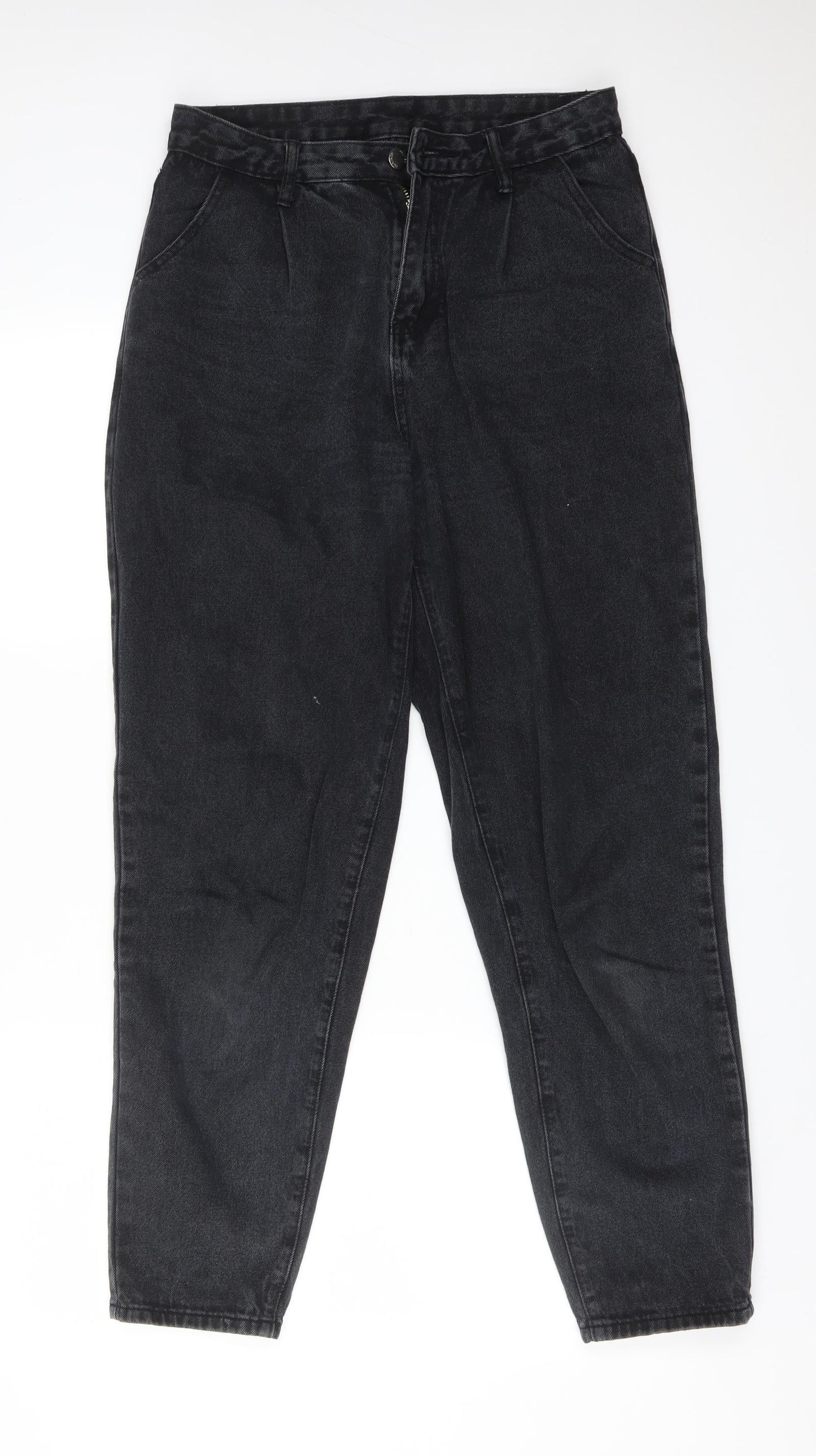 SheIn Womens Black  Cotton Straight Jeans Size S L29 in Regular