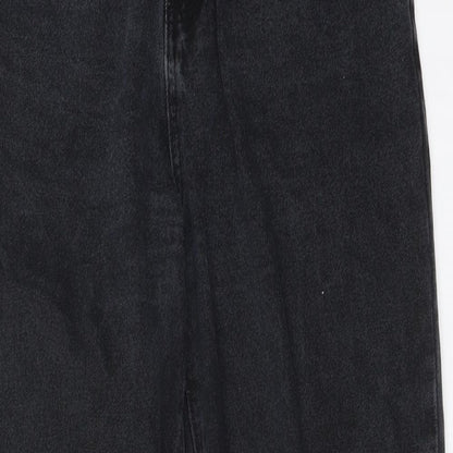 SheIn Womens Black  Cotton Straight Jeans Size S L29 in Regular