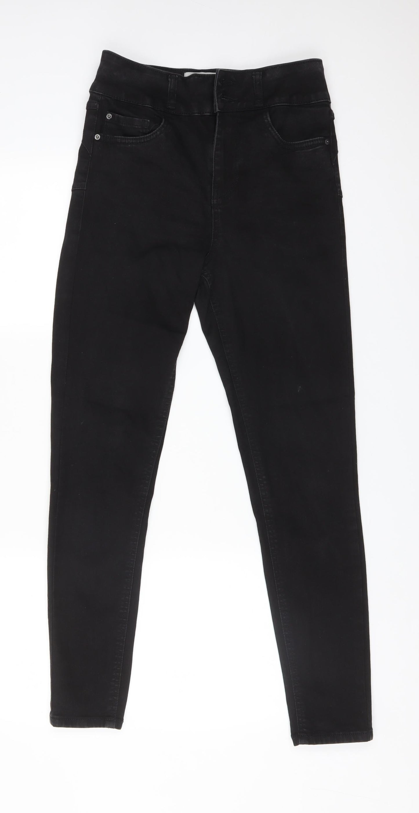 New Look Womens Black  Cotton Skinny Jeans Size 10 L29 in Regular