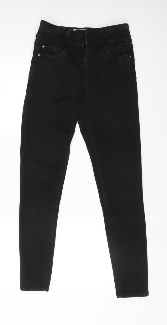 New Look Womens Black  Cotton Skinny Jeans Size 10 L29 in Regular