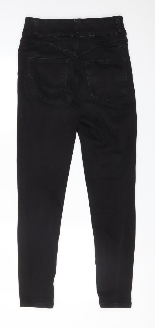 New Look Womens Black  Cotton Skinny Jeans Size 10 L29 in Regular