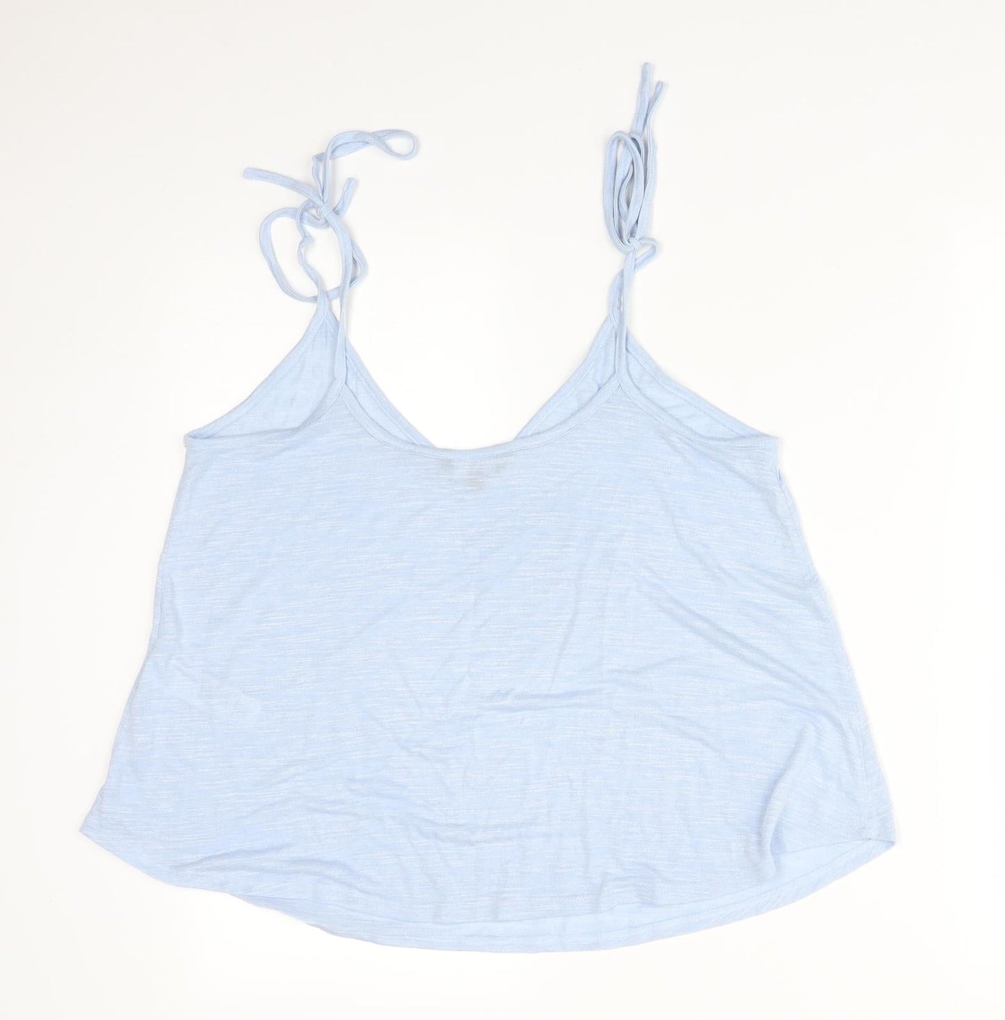 New Look Womens Blue  Polyester Camisole T-Shirt Size 12 V-Neck