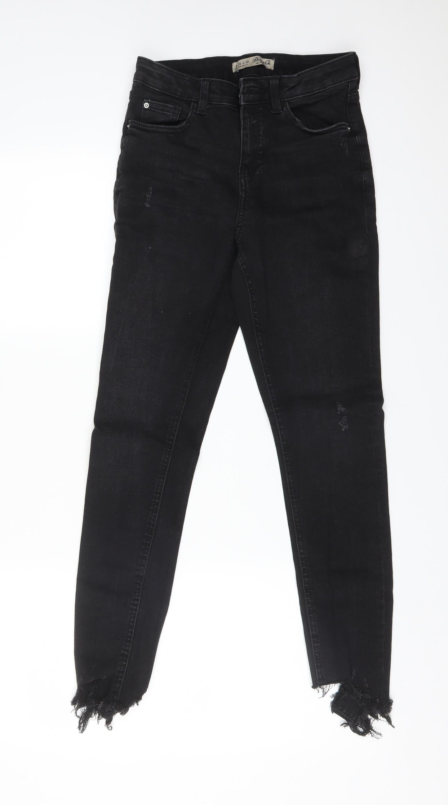 DENIM CO Womens Black  Cotton Skinny Jeans Size 8 L28 in Regular