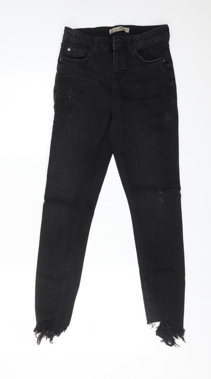 DENIM CO Womens Black  Cotton Skinny Jeans Size 8 L28 in Regular