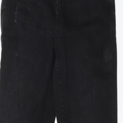 DENIM CO Womens Black  Cotton Skinny Jeans Size 8 L28 in Regular