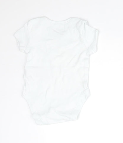 Primark Baby White  Cotton Babygrow One-Piece Size 0-3 Months   - I AM THE FUTURE
