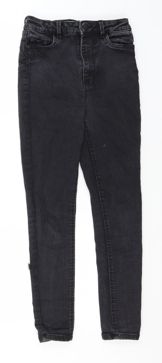 New Look Womens Black  Cotton Skinny Jeans Size 8 L26 in Regular