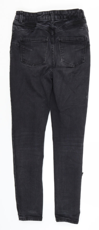 New Look Womens Black  Cotton Skinny Jeans Size 8 L26 in Regular