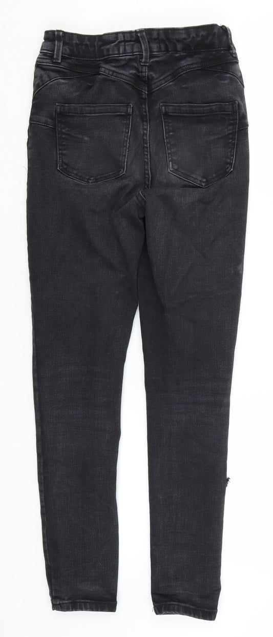 New Look Womens Black  Cotton Skinny Jeans Size 8 L26 in Regular