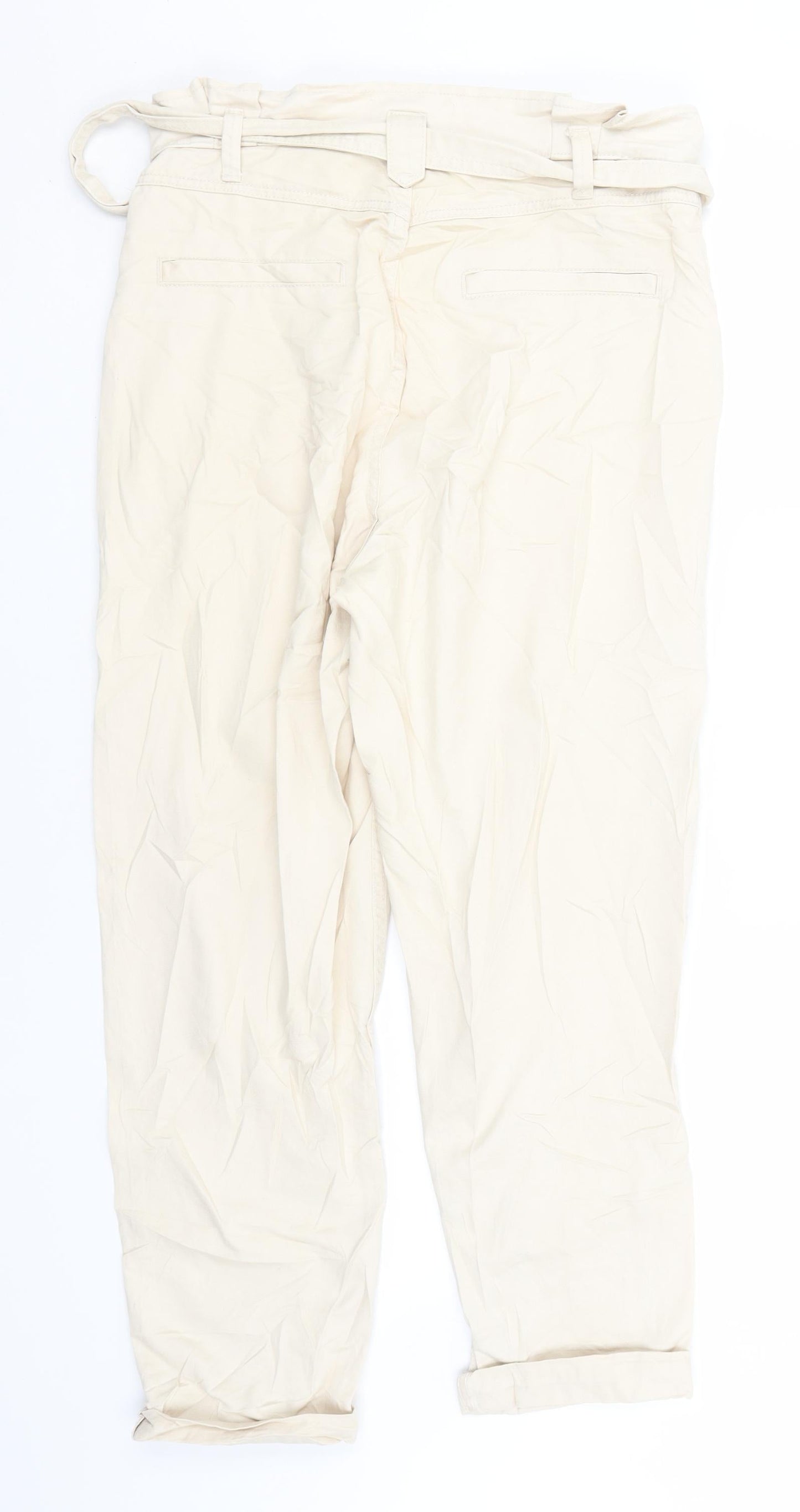 Womens UK Size 12 New Look Regular Fit  Ivory Trousers