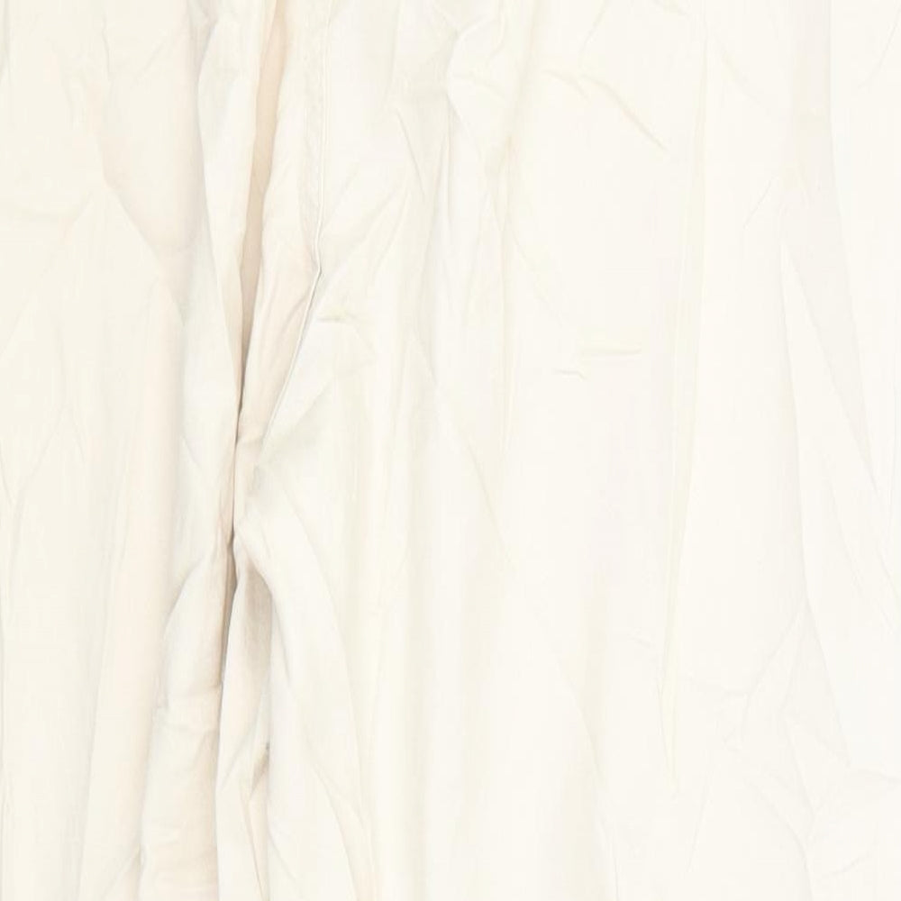 Womens UK Size 12 New Look Regular Fit  Ivory Trousers
