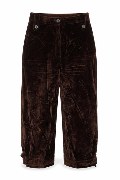 Womens UK Size 8 Preworn Regular Fit  Brown Trousers