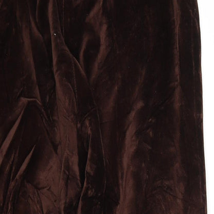 Womens UK Size 8 Preworn Regular Fit  Brown Trousers