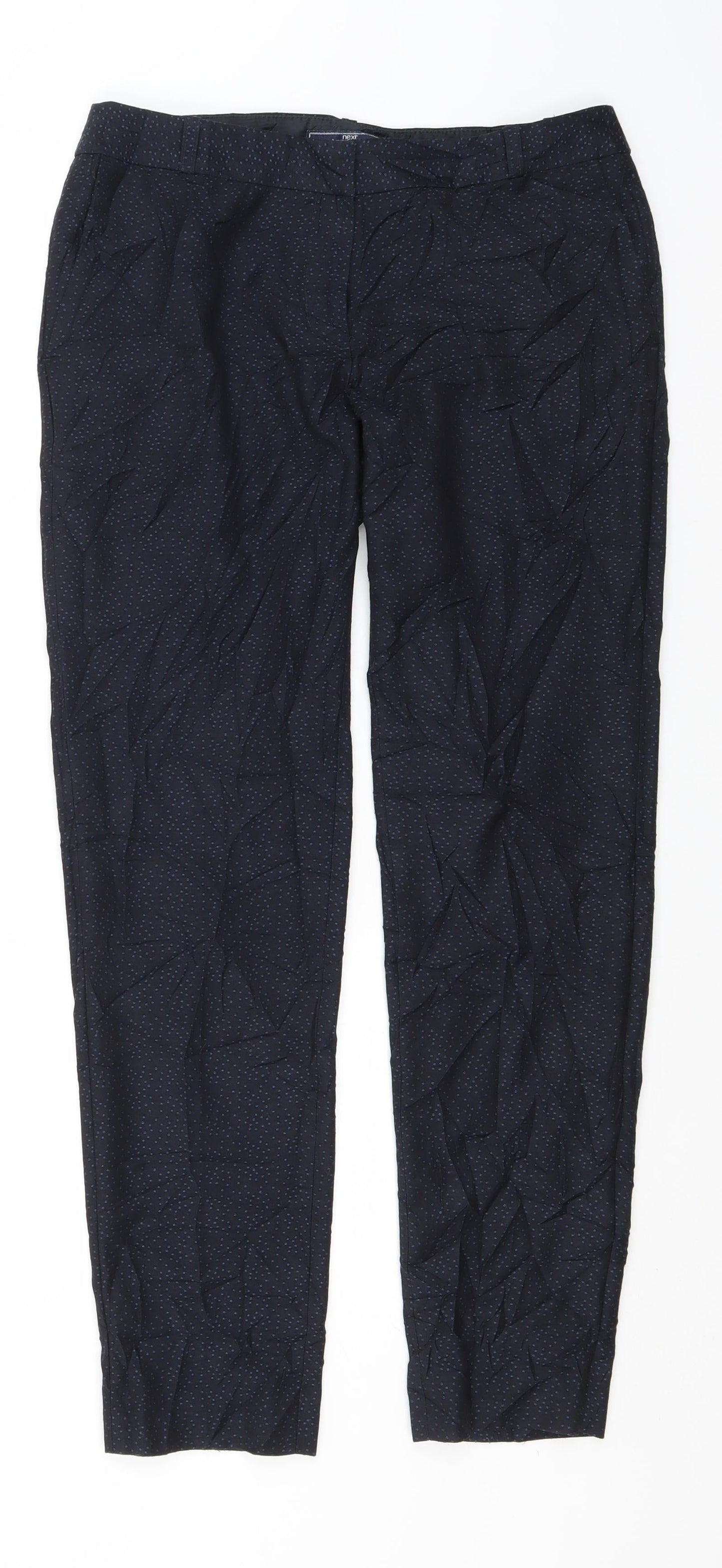Womens UK Size 10 NEXT Regular Fit  Blue Trousers