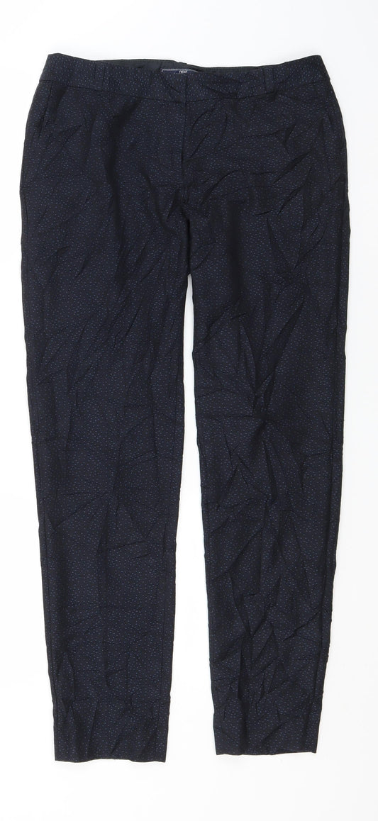 Womens UK Size 10 NEXT Regular Fit  Blue Trousers