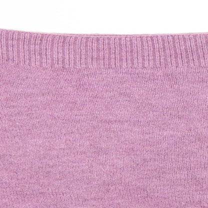 Womens UK Size M Marks and Spencer Pink Henley Jumper