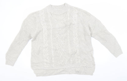 Womens UK Size  Preworn Grey Pullover Jumper