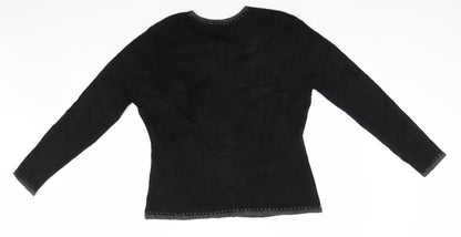 Womens UK Size S Bonmarché Black Cardigan Jumper