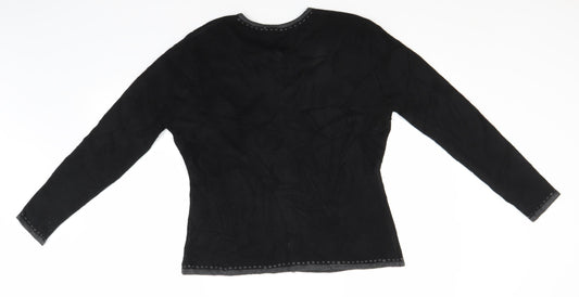 Womens UK Size S Bonmarché Black Cardigan Jumper