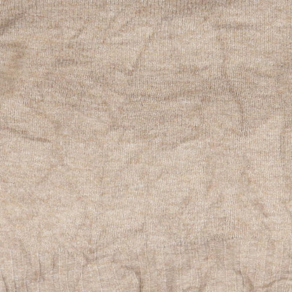 Primark Womens Beige V-Neck  Acrylic Pullover Jumper Size 4