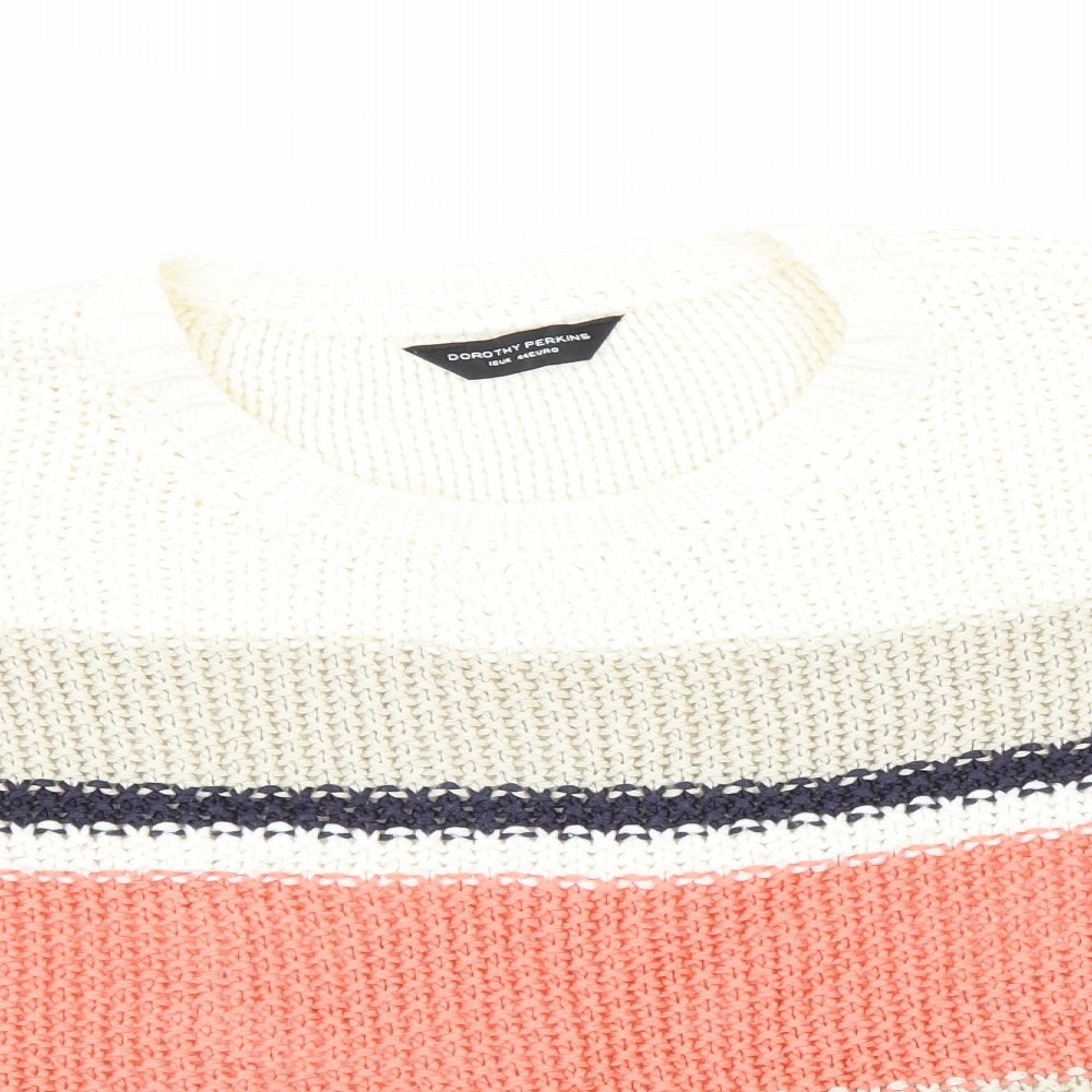 Womens UK Size 16 Dorothy Perkins Pink Pullover Jumper