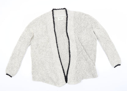 Womens UK Size M Papaya Beige Cardigan Jumper