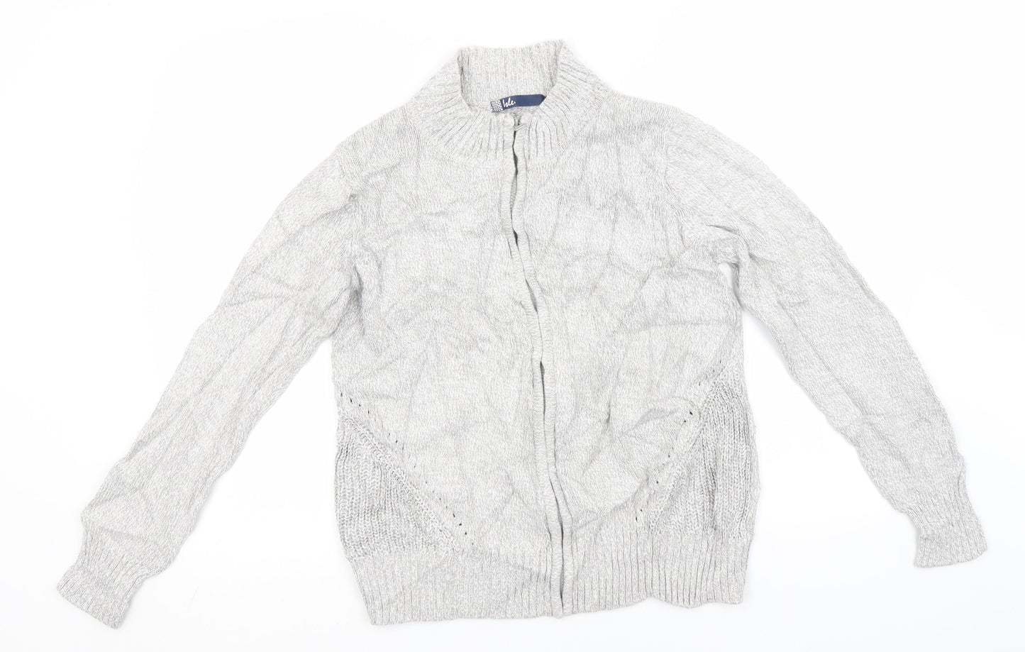 Womens UK Size 18 EWM Grey Full Zip Jumper