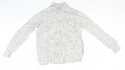 Womens UK Size 18 EWM Grey Full Zip Jumper