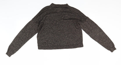 Primark Womens Gold Round Neck  Viscose Pullover Jumper Size 6