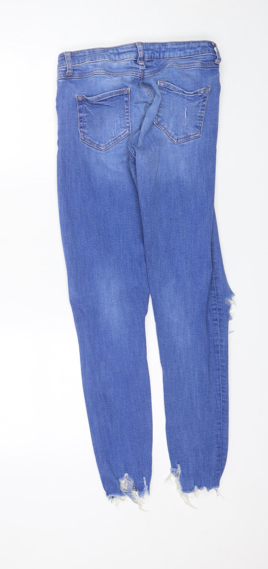 Denim Co Womens Blue  Cotton Skinny Jeans Size 10 L28 in Regular