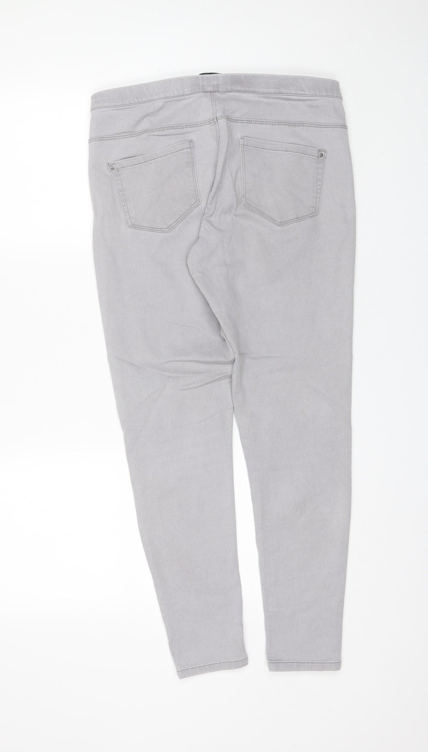 Denim Co Womens Grey  Cotton Jegging Jeans Size 14 L27 in Regular