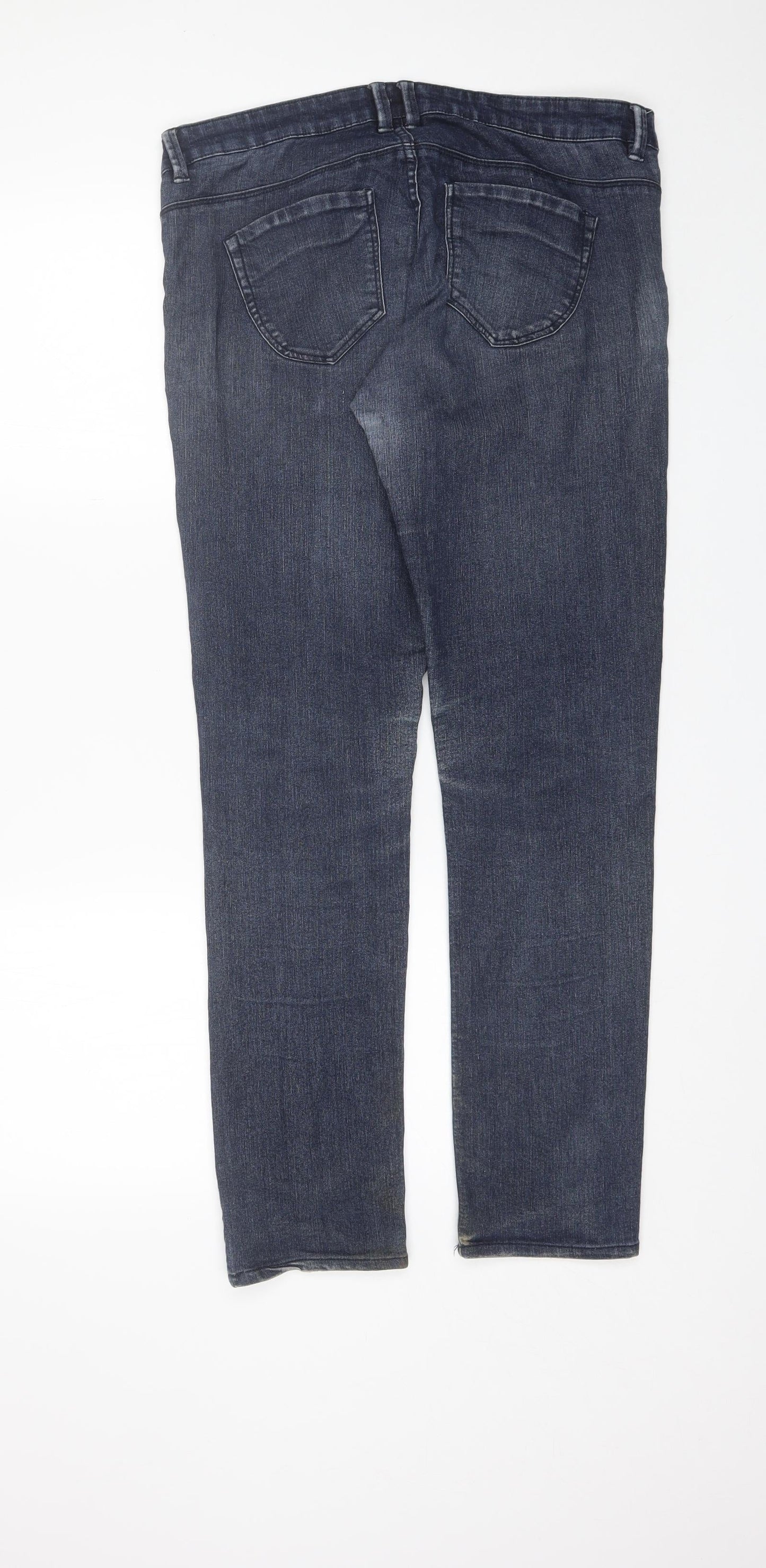 Denim CO Womens Blue  Cotton Skinny Jeans Size 12 L29 in Regular