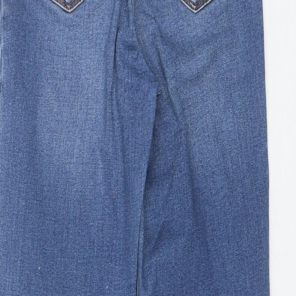 Womens UK Size 8 Papaya Regular Fit Skinny Blue Jeans