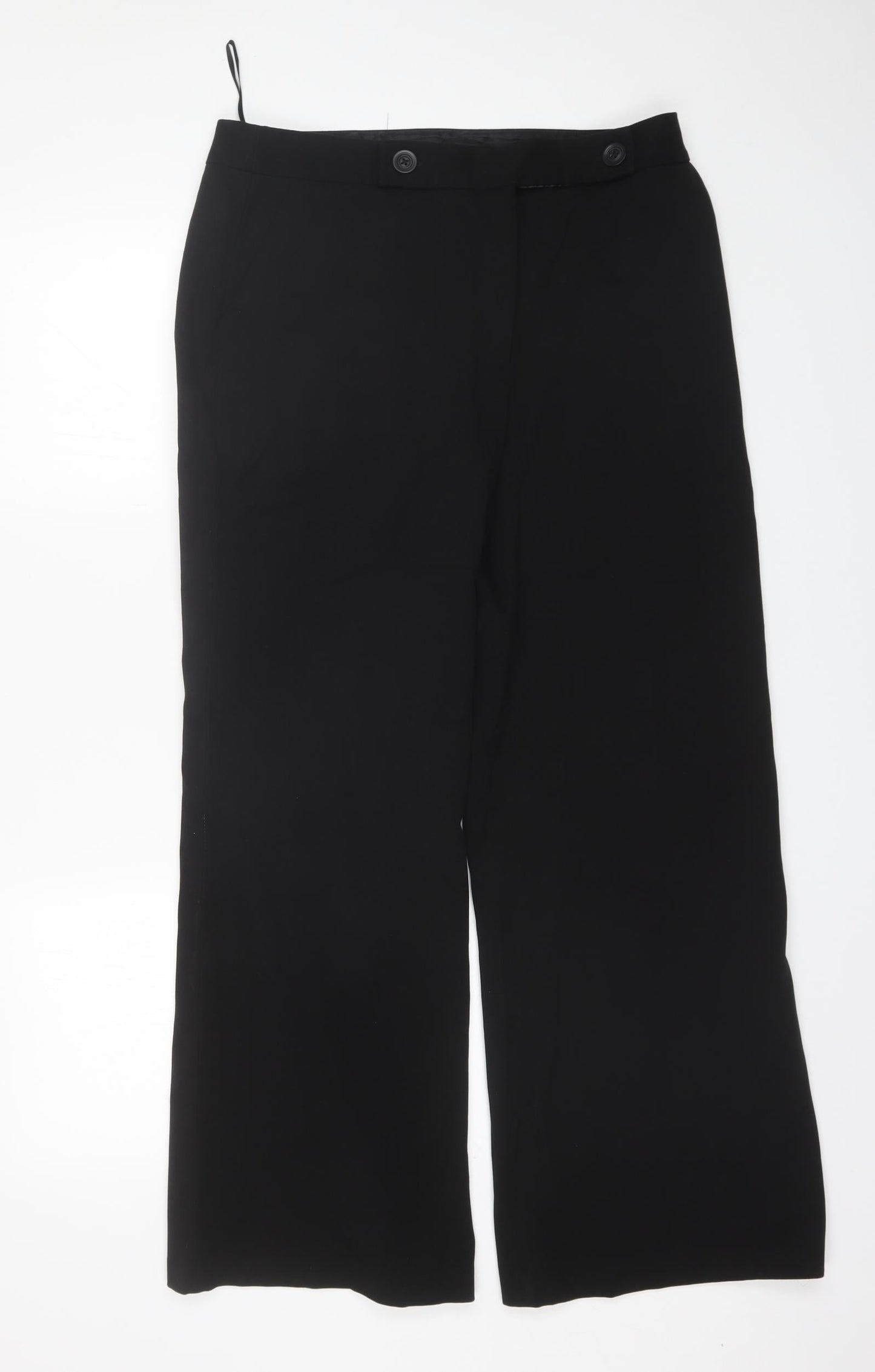 Womens UK Size 14 Dorothy Perkins Regular Fit Dress Pants Black Trousers